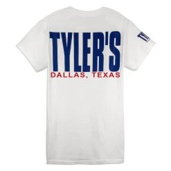 TYLER'S White/Navy Tee - Dallas
