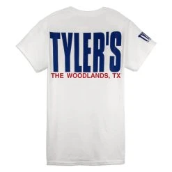 TYLER'S White/Navy Tee - The Woodlands