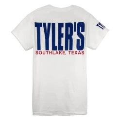 TYLER'S White/Navy Tee - Southlake