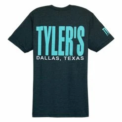 TYLER'S Black/Aqua Track Tee - Dallas
