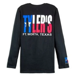 TYLER'S Long Sleeve Texas Flag Cuffless Tee - Ft. Worth