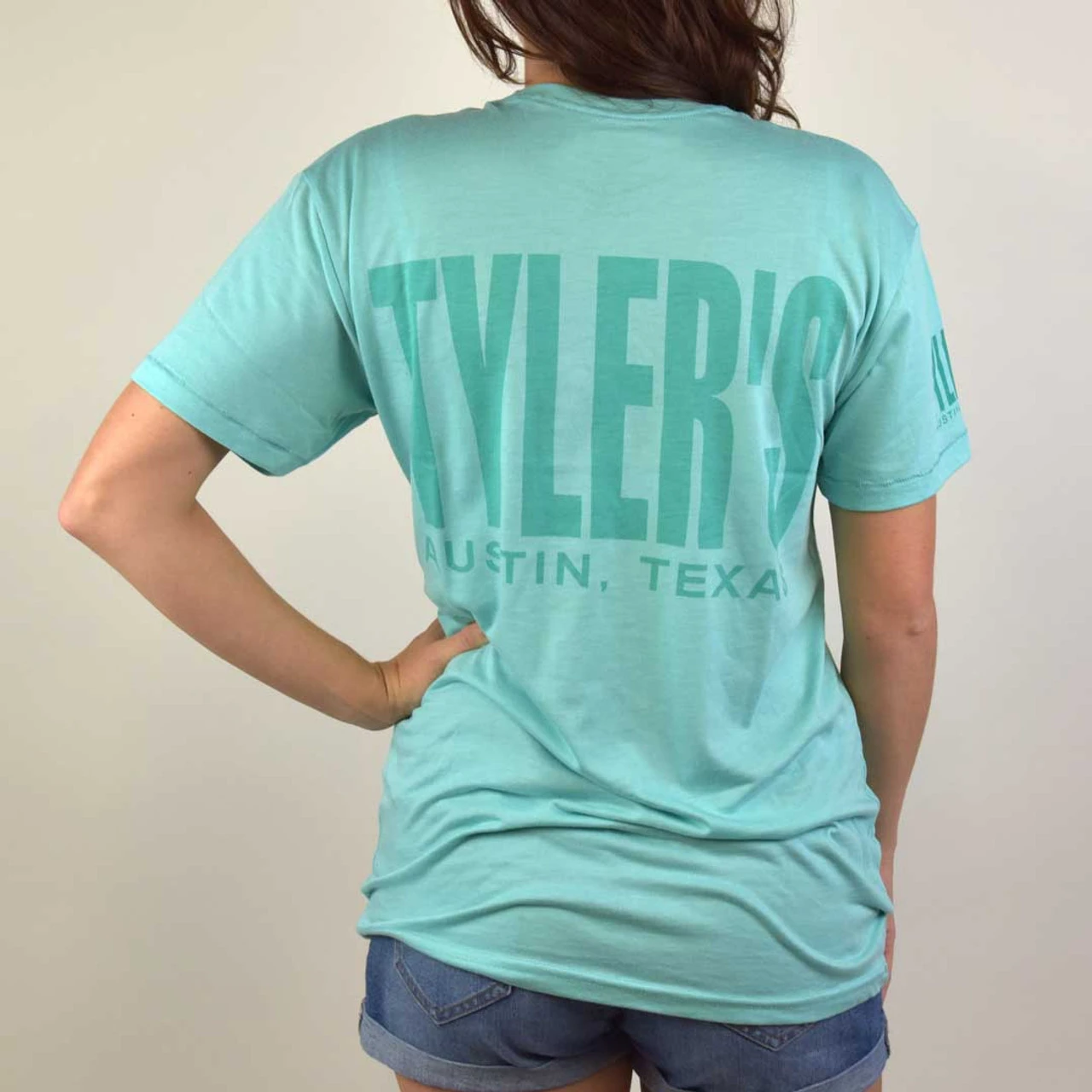 TYLER'S Seafoam Heather Tee - Austin - Image 3