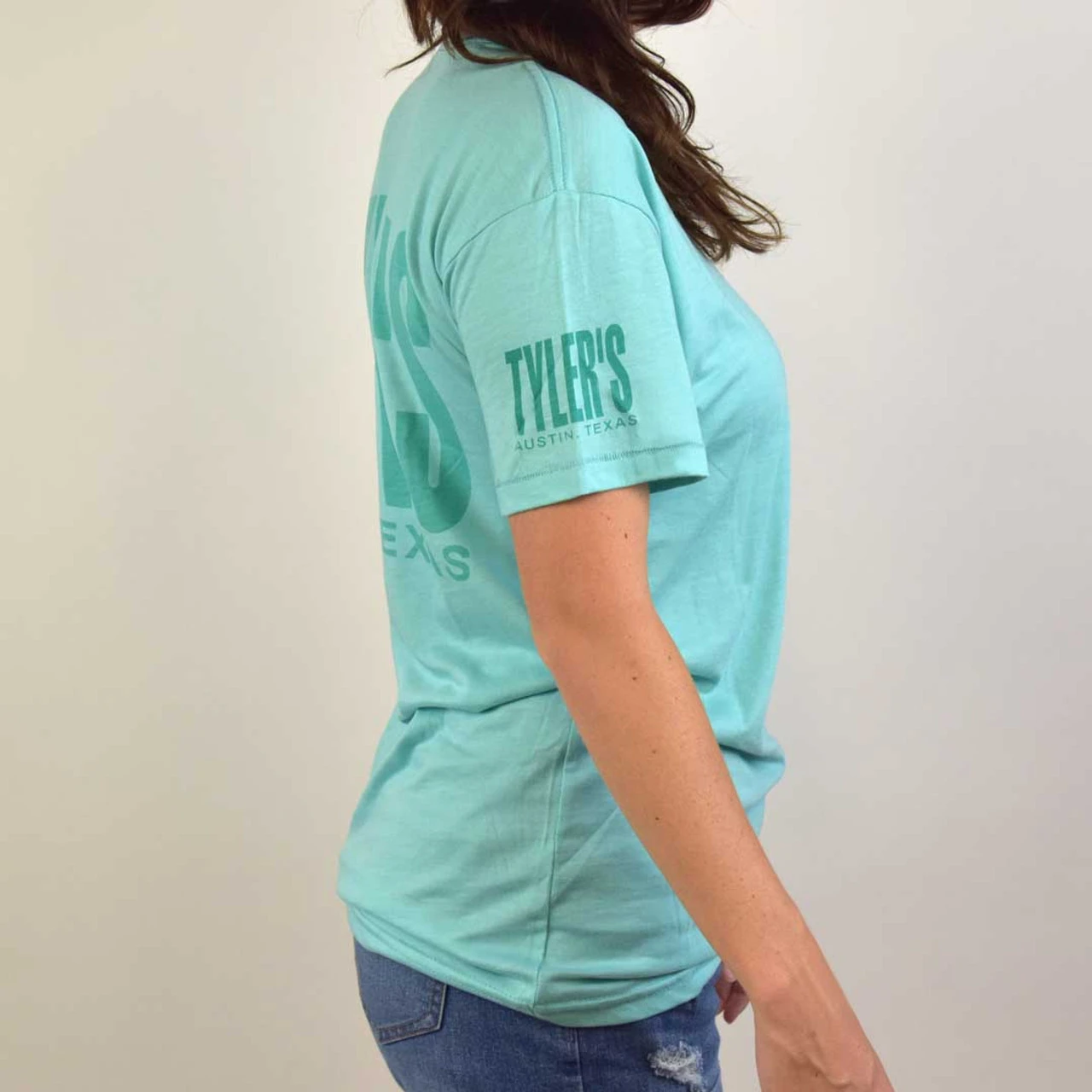 TYLER'S Seafoam Heather Tee - Austin - Image 5