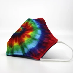 TYLER'S Reversible Face Mask - Rainbow Tie Dye/Navy